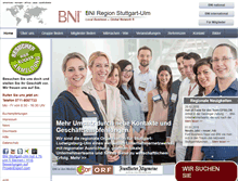 Tablet Screenshot of bni-stuttgart.com